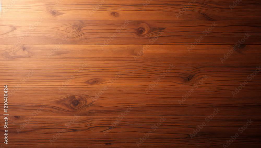 Fototapeta premium a close-up view of wooden floor. The natural grain patterns and rich colors add warmth and texture to the image.