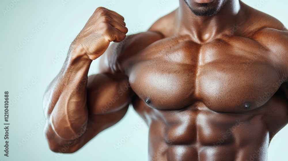 Fototapeta premium Powerful Muscular Body Close-Up