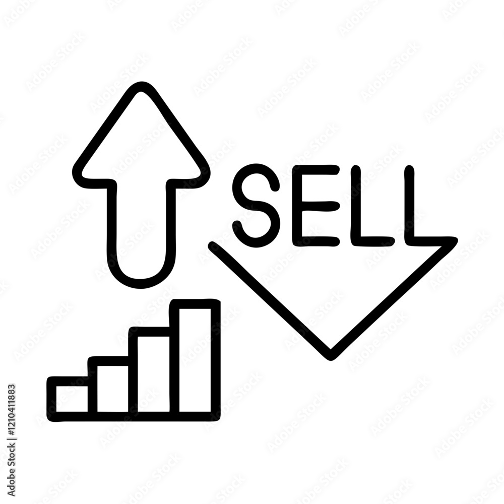 sell icon, sell line art - simple line art of sell, perfect for sell logos and icons sell icon, sell line art - simple line art of sell, perfect for sell logos and icons