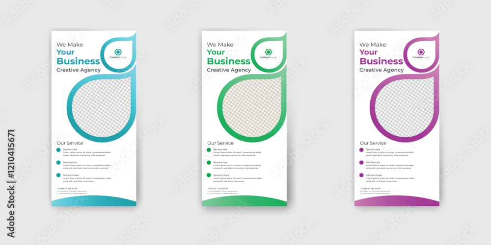 Corporate business dl flyer design layout vector with different colors. Corporate business dl flyer design layout vector with different colors.