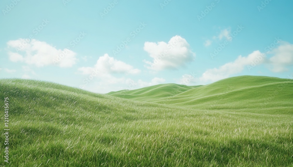 Vibrant rolling green hills landscape open field nature photography bright atmosphere wide-angle view serenity Vibrant rolling green hills landscape open field nature photography bright atmosphere wide-angle view serenity