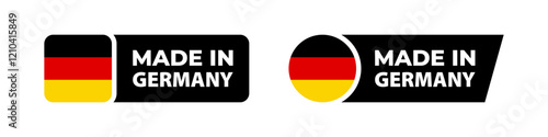 Made in Germany emblem. Guarantee product. Quality badge.