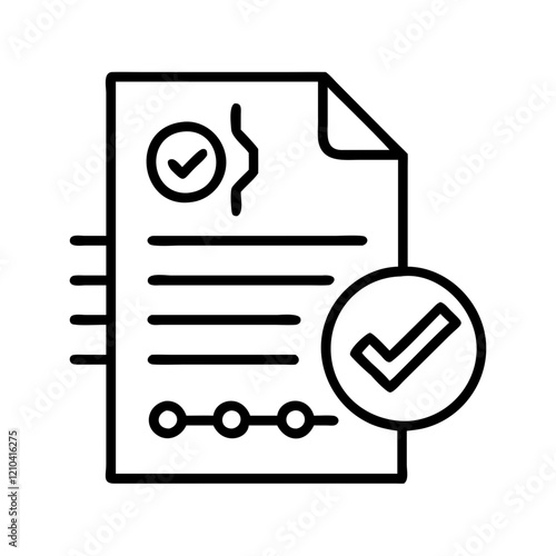 smart contract icon, smart contract line art - simple line art of smart contract, perfect for smart contract logos and icons