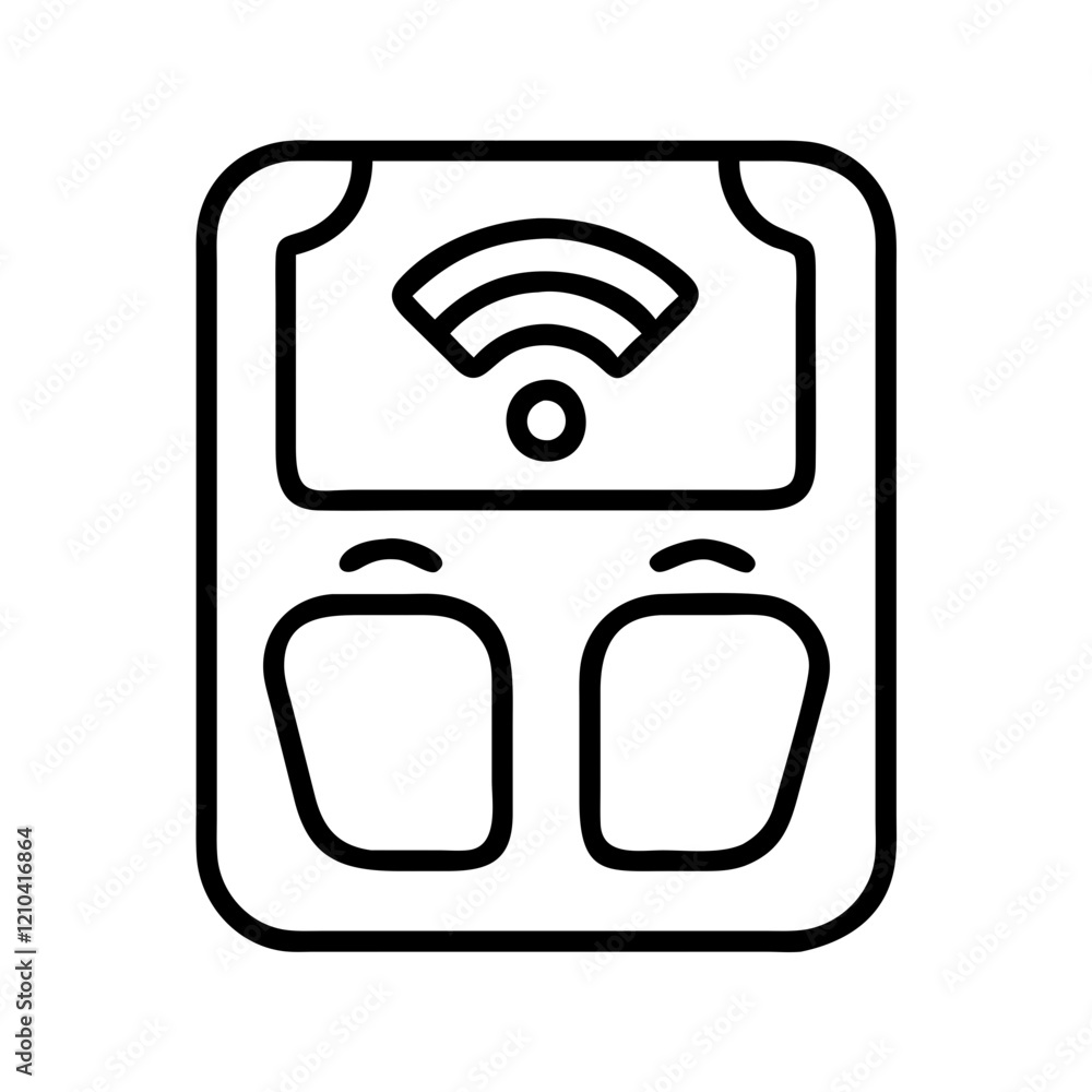 smart scale icon, smart scale line art - simple line art of smart scale, perfect for smart scale logos and icons smart scale icon, smart scale line art - simple line art of smart scale, perfect for smart scale logos and icons