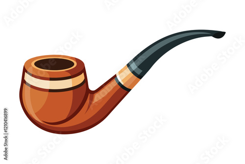 Smoking Pipe vector art illustration.eps