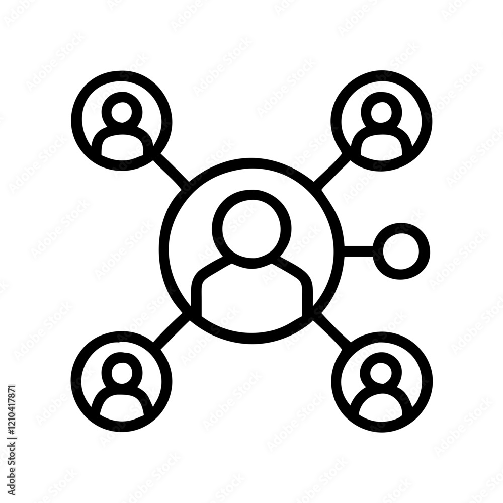 social networking icon, social networking line art - simple line art of social networking, perfect for social networking logos and icons social networking icon, social networking line art - simple line art of social networking, perfect for social networking logos and icons