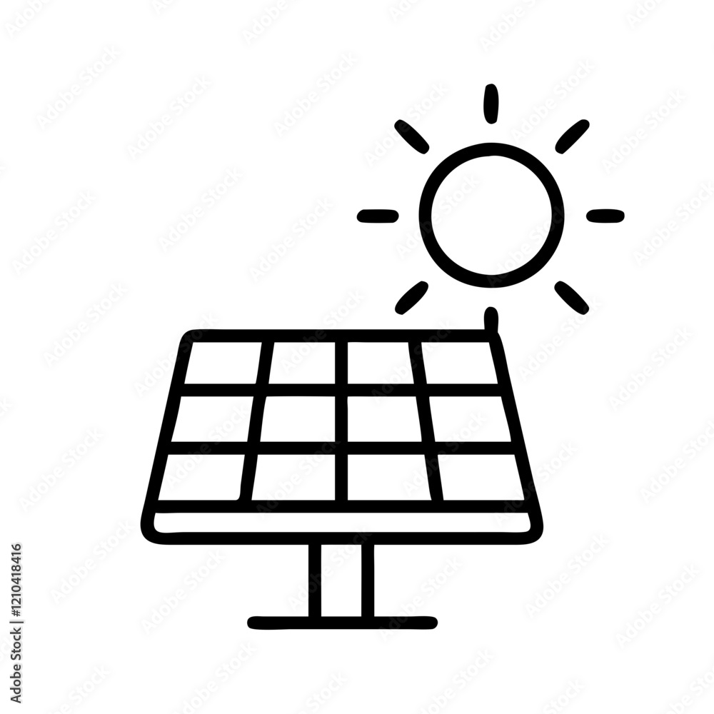 solar tech icon, solar tech line art - simple line art of solar tech, perfect for solar tech logos and icons solar tech icon, solar tech line art - simple line art of solar tech, perfect for solar tech logos and icons
