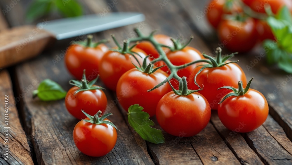 Fresh cherry tomato ready for culinary creations Fresh cherry tomato ready for culinary creations