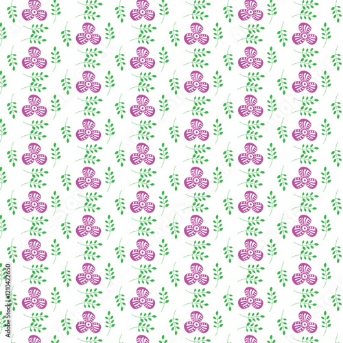 Wallpaper Mural  flowers pattern  Torontodigital.ca