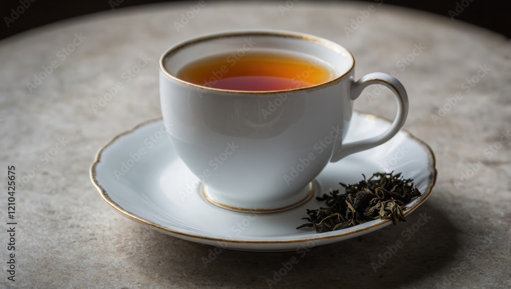 Fototapeta premium Tea in a white cup