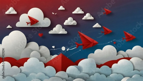 christmas card with snow and snowflakes