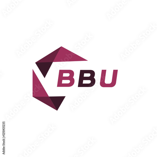 BBU creative minimalist letter logo. BBU unique vector initials alphabet letter logo design photo