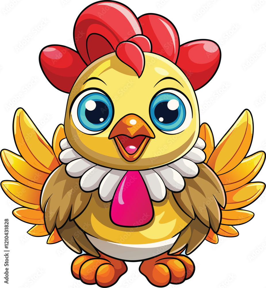 Fototapeta premium Cartoon chicken