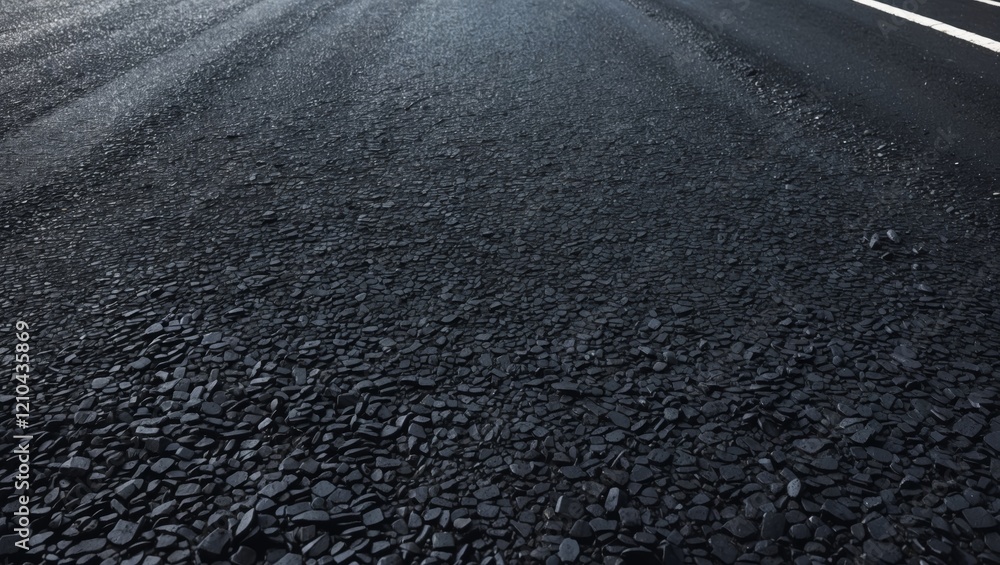 Naklejka premium Sleek black asphalt road texture for background use