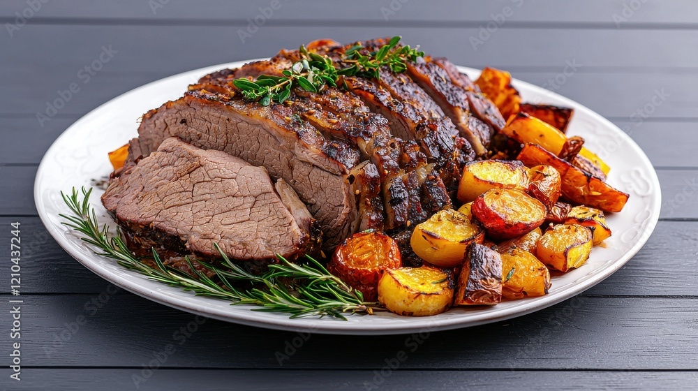 Roasted Beef with Roasted Root Vegetables Roasted Beef with Roasted Root Vegetables