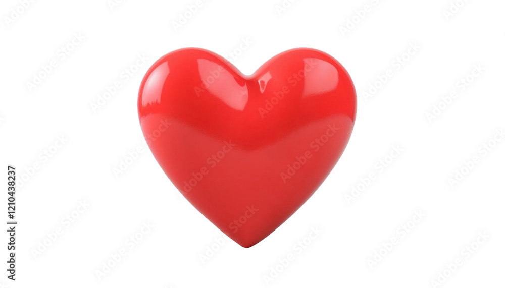 red heart isolated on white red heart isolated on white