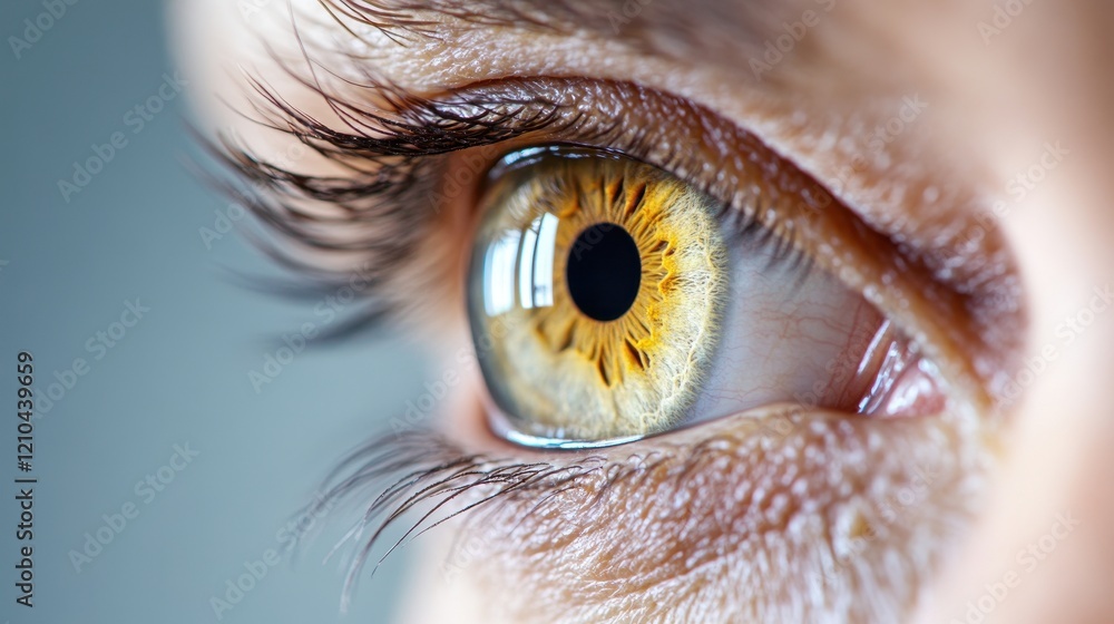 custom made wallpaper toronto digitalClose-up of a human eye showcasing detailed iris and pupil features.