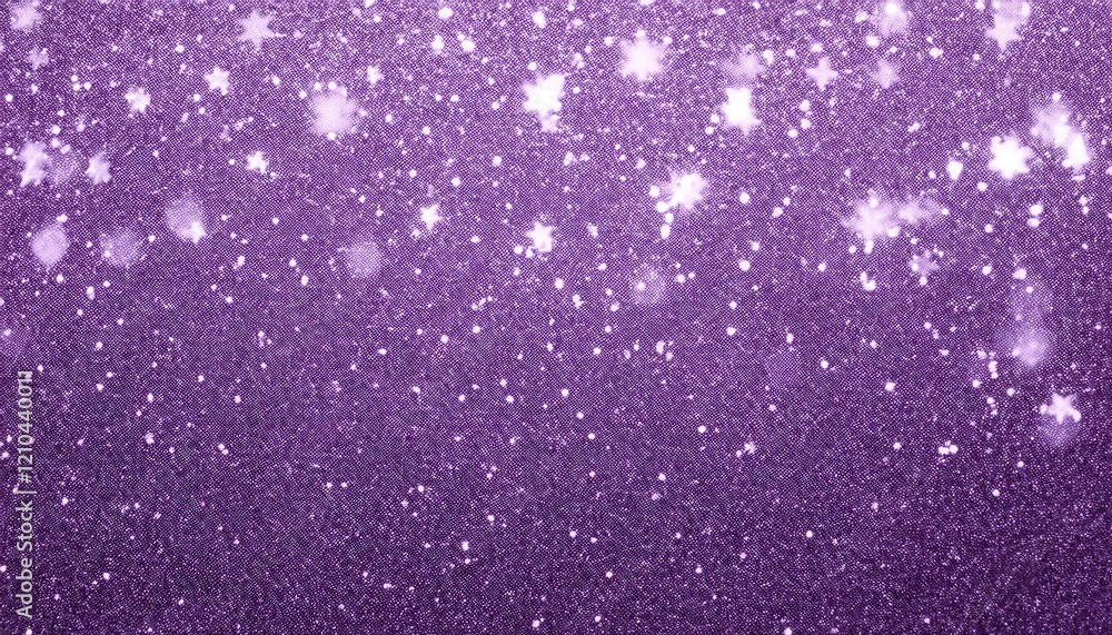 Obraz premium textured purple glitter background with sparkling highlights, soft glowing spots, and a dreamy starry aesthetic for creative designs