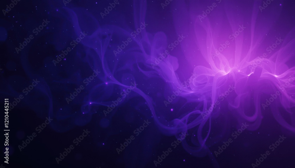 Purple nebula swirls, cosmic dust, dark space, background, design Purple nebula swirls, cosmic dust, dark space, background, design