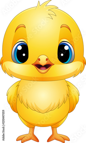 Vector illustration of baby chicken