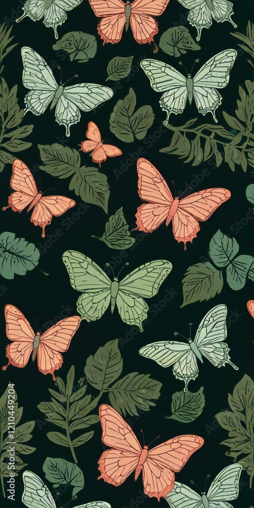 seamless pattern with leaves seamless pattern with leaves