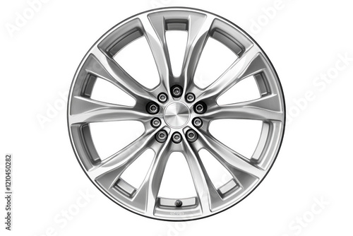 car wheel isolated on white background