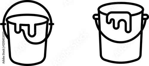 "Paint Bucket Icon for Creative Design"