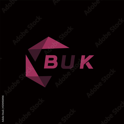 BUK creative minimalist letter logo. BUK unique vector initials alphabet letter logo design