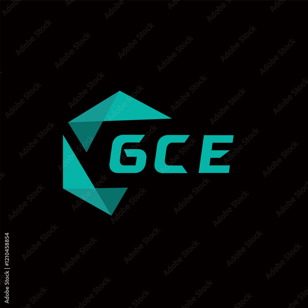 GCE creative minimalist letter logo. GCE unique vector initials alphabet letter logo design