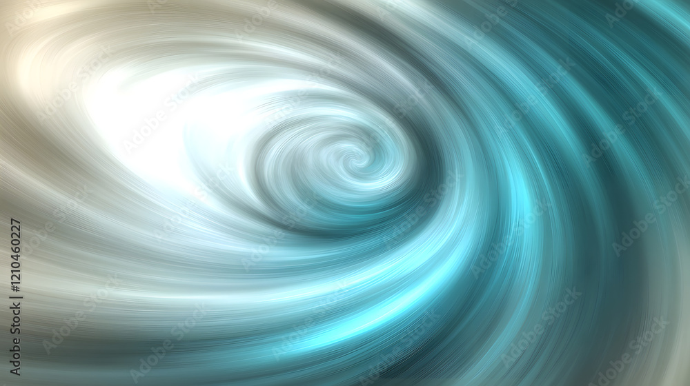 An abstract background with layered spirals in metallic silver, muted teal, and soft cream, forming a dynamic and polished texture An abstract background with layered spirals in metallic silver, muted teal, and soft cream, forming a dynamic and polished texture