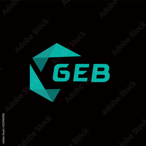 GEB creative minimalist letter logo. GEB unique vector initials alphabet letter logo design