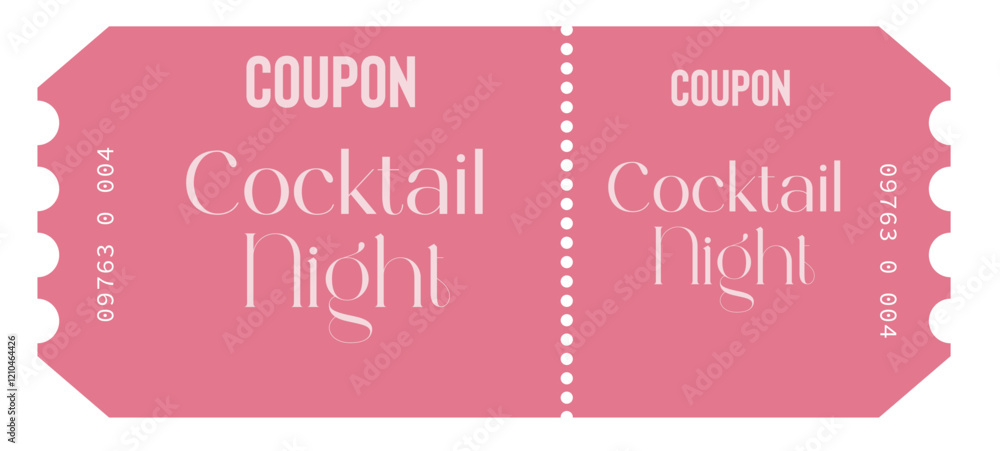Pink Ticket design, Ticket design template., Admit one ticket, illustration of a ticket, Ticket data night Pink Ticket design, Ticket design template., Admit one ticket, illustration of a ticket, Ticket data night