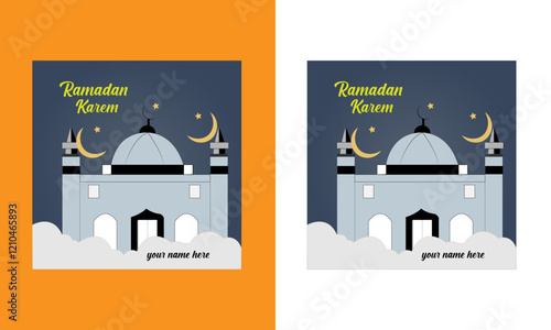 2025 ramadan mubarak vector backgroun illustrtion drawing design