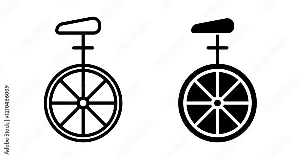 Unicycle icon Unicycle icon