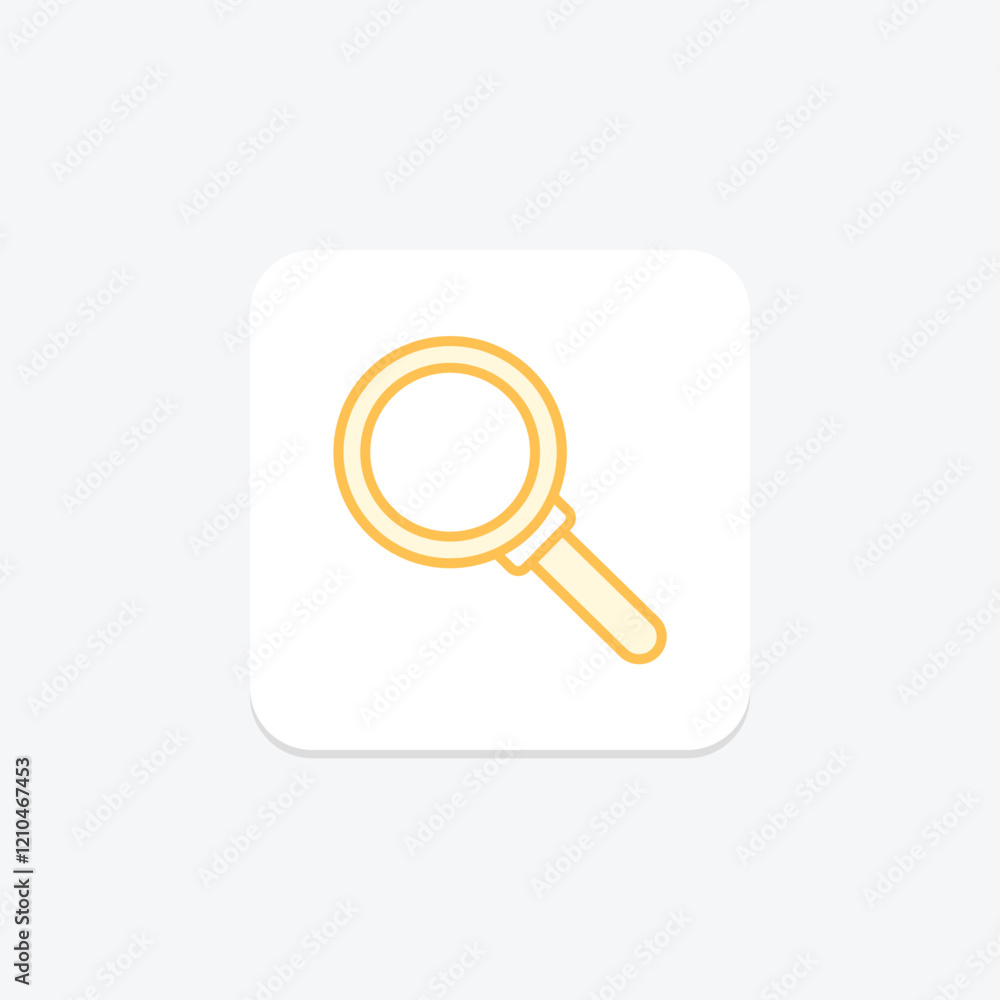 Magnifying duotone line icon, vector, pixel perfect, illustrator file Magnifying duotone line icon, vector, pixel perfect, illustrator file