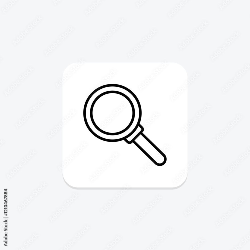 Magnifying line icon, vector, pixel perfect, illustrator file Magnifying line icon, vector, pixel perfect, illustrator file