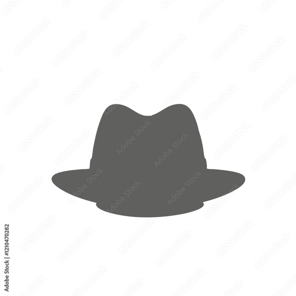 Vector Illustration of a Fedora Hat. Vector Image Vector Illustration of a Fedora Hat. Vector Image