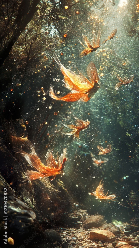 Enchanted Forest: Golden Butterflies Dream Enchanted Forest: Golden Butterflies Dream