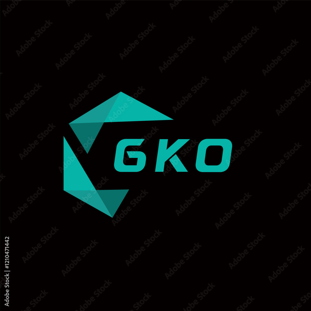 GKO creative minimalist letter logo. GKO unique vector initials alphabet letter logo design GKO creative minimalist letter logo. GKO unique vector initials alphabet letter logo design