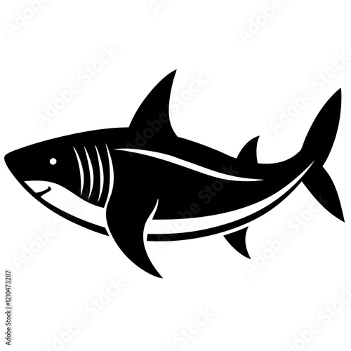 shark silhouette vector illustrator