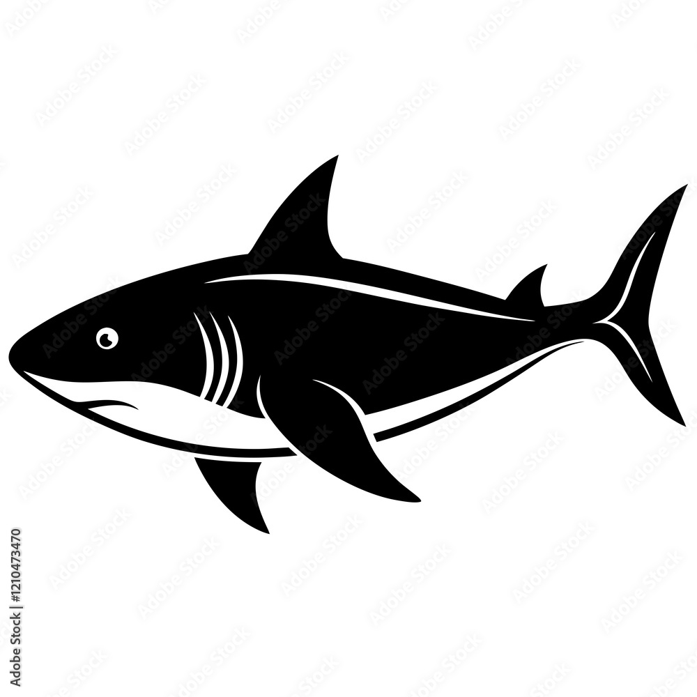 shark silhouette vector illustrator shark silhouette vector illustrator