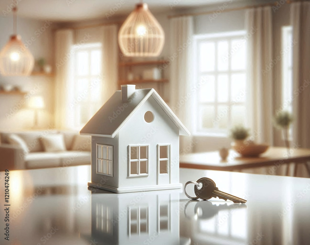 New Home Concept with Kitchen Background