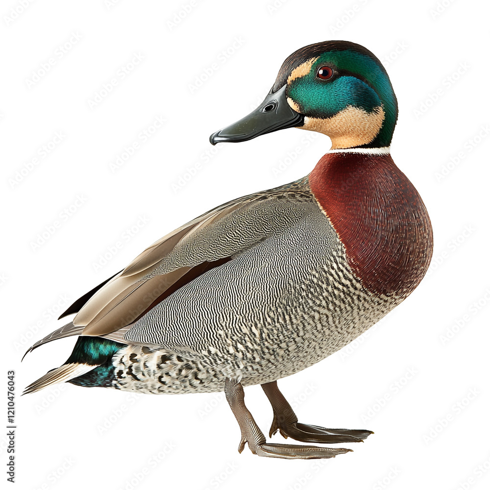 Obraz premium Green-winged Teal Portrait