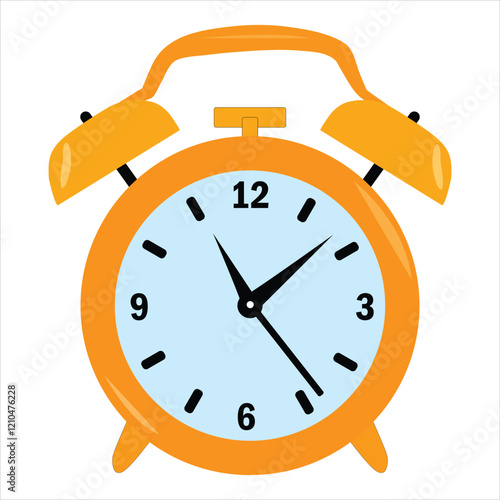 alarm clock isolated on white background