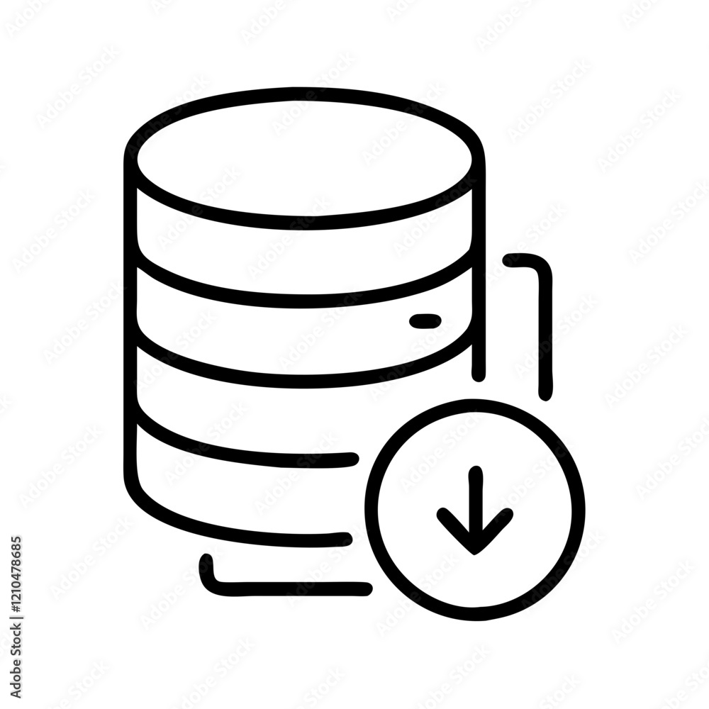 sql icon, sql line art - simple line art of sql, perfect for sql logos and icons sql icon, sql line art - simple line art of sql, perfect for sql logos and icons