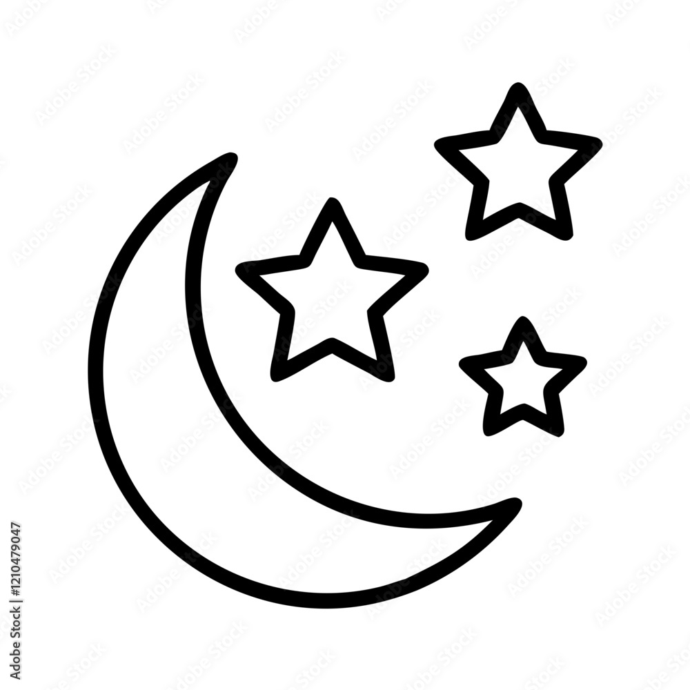 starry night icon, starry night line art - simple line art of starry night, perfect for starry night logos and icons starry night icon, starry night line art - simple line art of starry night, perfect for starry night logos and icons