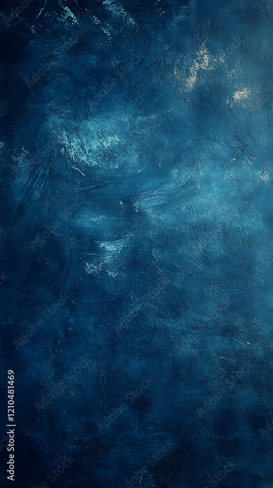 Fototapeta premium Abstract Blue Textured Background with Rustic Pattern and Dark Tones : Generative AI