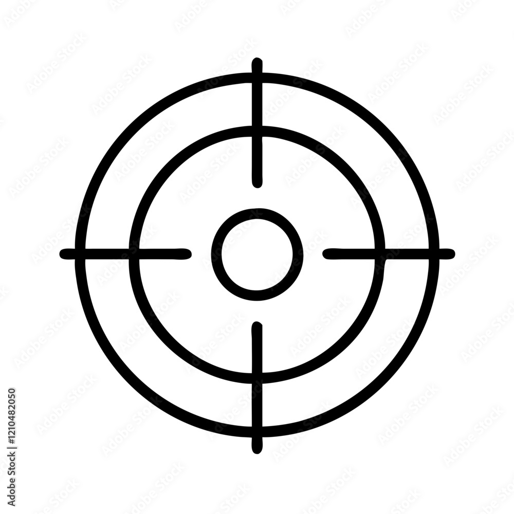 target precision icon, target precision line art - simple line art of target precision, perfect for target precision logos and icons target precision icon, target precision line art - simple line art of target precision, perfect for target precision logos and icons