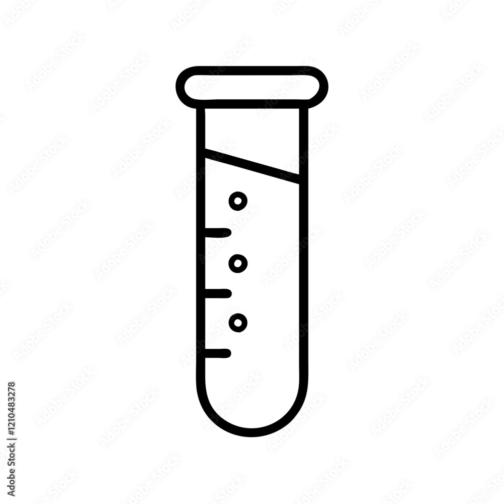 test tube icon, test tube line art - simple line art of test tube, perfect for test tube logos and icons test tube icon, test tube line art - simple line art of test tube, perfect for test tube logos and icons