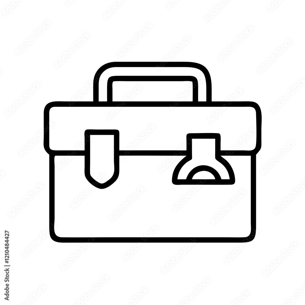 toolbox icon, toolbox line art - simple line art of toolbox, perfect for toolbox logos and icons toolbox icon, toolbox line art - simple line art of toolbox, perfect for toolbox logos and icons